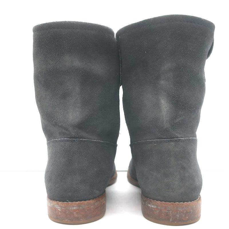 Isabel Marant Jenny Ankle Boots Dark Gray Suede Size 39