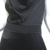 Alice + Olivia Riska Chain Strap Jumpsuit Black Satin Size 10 NEW