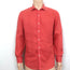 Bluemint Luca Long Sleeve Button Down Shirt Red Linen Size Medium