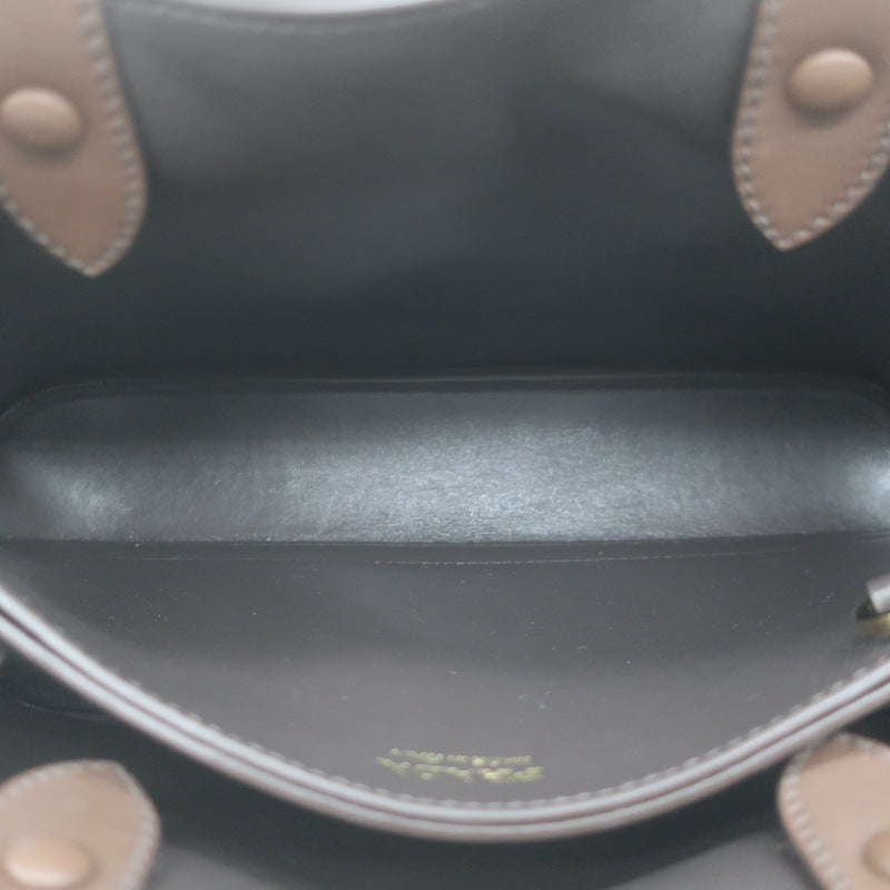 Prada Medium Buckle Belted Top Handle Bag Brown Suede Crossbody NEW