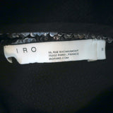 IRO Miracle Sequin Mini Dress Anthracite Size 38