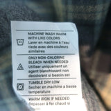 Vince Willow Plaid Button Down Shirt Gray Cotton Size Medium