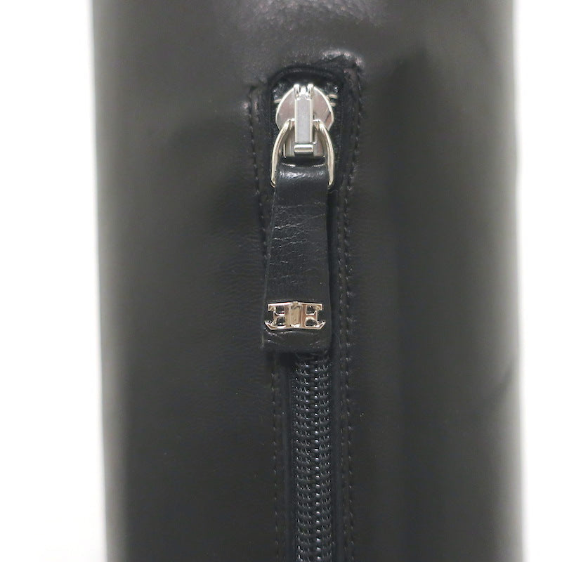 Ermanno Scervino Pierced Thigh High Boots Black Leather Size 38