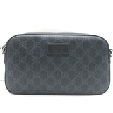 Gucci Small GG Supreme Crossbody Camera Bag Black Monogram Canvas & Leather