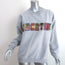 Libertine Beaded Logo Sweatshirt Heather Gray Size Small Unisex Pullover