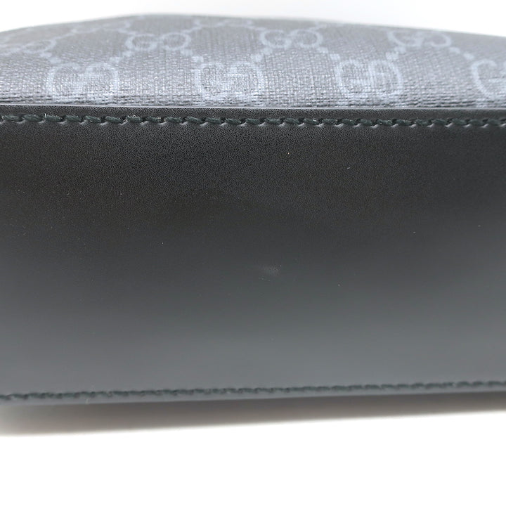 Gucci Small GG Supreme Crossbody Camera Bag Black Monogram Canvas &amp; Leather