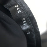 Ermanno Scervino Pierced Thigh High Boots Black Leather Size 38