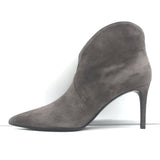 Saint Laurent Paris Pointed Toe Booties Dark Anthracite Suede Size 41