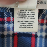 Marc Jacobs Sequined Collar Shirtdress Blue Plaid Size 4 Long Sleeve Mini Dress