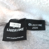 Libertine Beaded Logo Sweatshirt Heather Gray Size Small Unisex Pullover
