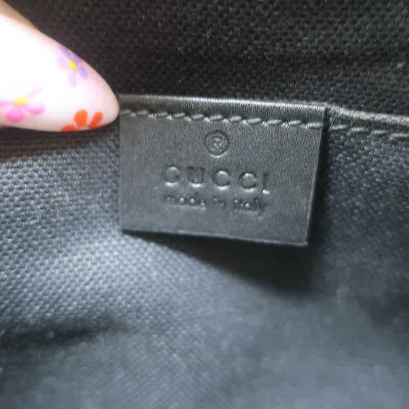 Gucci Small GG Supreme Crossbody Camera Bag Black Monogram Canvas &amp; Leather