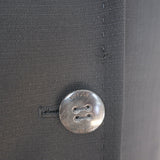 Escada Pleated-Back High Low Blazer Black Wool-Blend Size 36 Three-Button Jacket