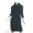 Malo Cashmere Sweater Dress Black Size 44 Cowl Neck 3/4 Sleeve
