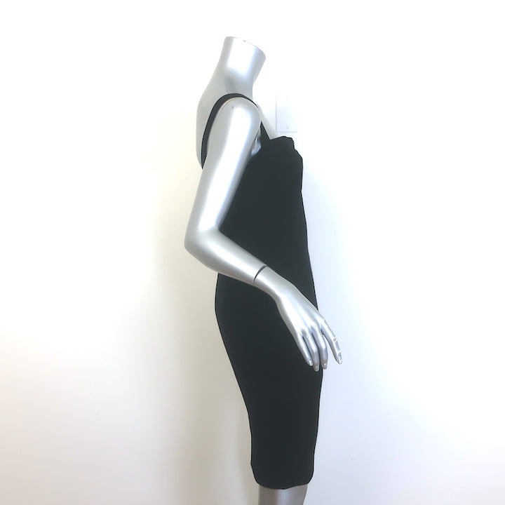 Ramy Brook Sleeveless Sheath Dress Black Stretch Jersey Size 8