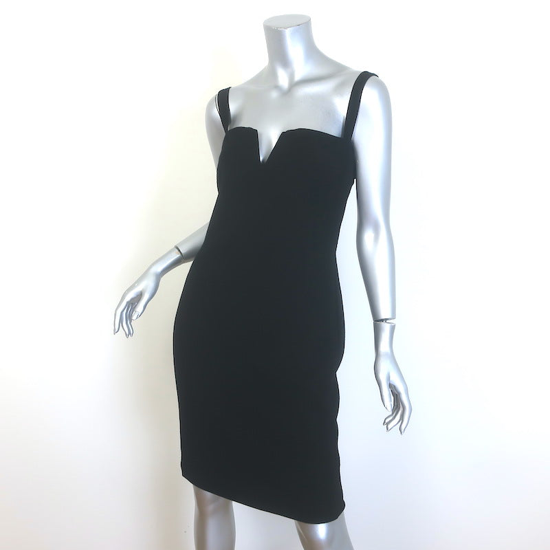 Ramy Brook Sleeveless Sheath Dress Black Stretch Jersey Size 8