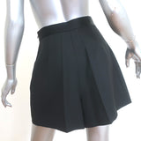 Sandro Hugo Pleated Shorts Black Wool-Blend Size 36 NEW