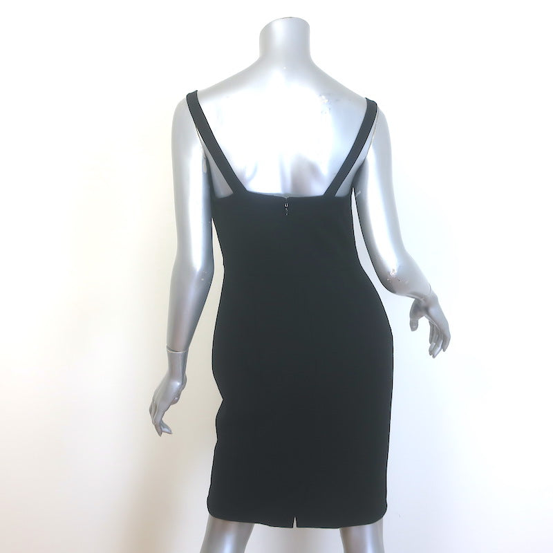 Ramy Brook Sleeveless Sheath Dress Black Stretch Jersey Size 8