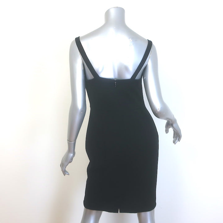 Ramy Brook Sleeveless Sheath Dress Black Stretch Jersey Size 8