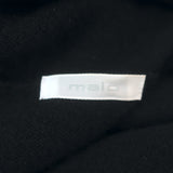 Malo Cashmere Sweater Dress Black Size 44 Cowl Neck 3/4 Sleeve