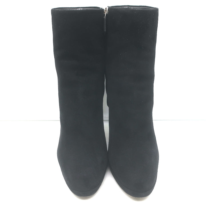 Prada Platform Ankle Boots Black Suede Size 41.5