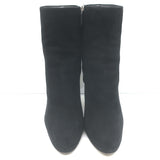 Prada Platform Ankle Boots Black Suede Size 41.5