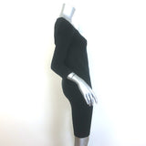 Wolford Barcelona 3/4 Sleeve Dress Black Stretch Knit Size Small