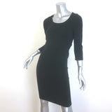 Wolford Barcelona 3/4 Sleeve Dress Black Stretch Knit Size Small