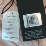 Alex Perry Chance Ruched Midi Dress Blush Lycra Size AUS 8/ US 4 NEW