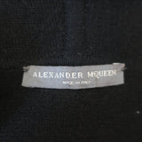 Alexander McQueen Double Breasted Knit Peplum Jacket Black Size Small