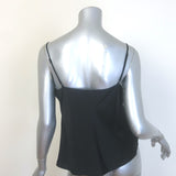 Intermix Fayette Cowl Neck Camisole Black Silk Satin Size Large