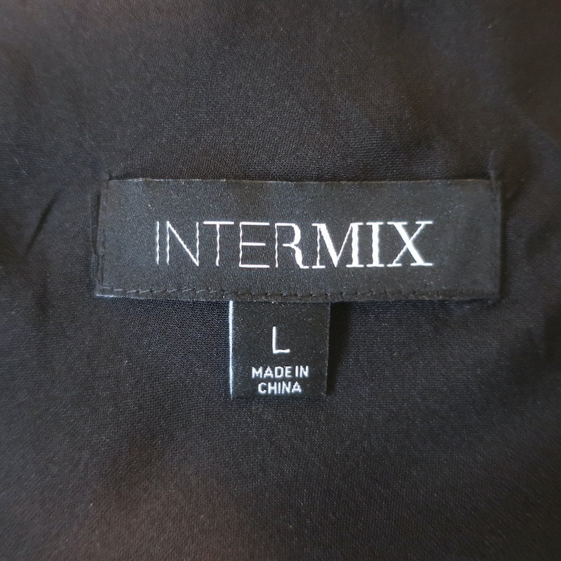 Intermix Fayette Cowl Neck Camisole Black Silk Satin Size Large
