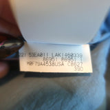 Brunello Cucinelli Monili-Shoulder Belted Midi Dress Blue Cotton Size Medium