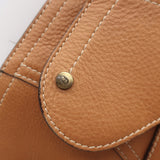 Vintage Christian Dior Baudrier Large Crossbody Saddle Bag Brown Leather