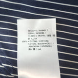 Stella McCartney One-Shoulder Top Blue/White Striped Polka Dot Cotton Size 42