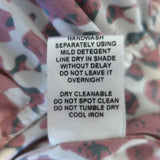 Natalie Martin January Tiered Maxi Dress White/Pink Floral Print Silk Size Large