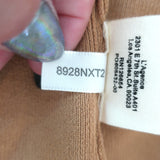 L'Agence Toulouse Cropped Cardigan Camel Stretch Knit Size Extra Small NEW