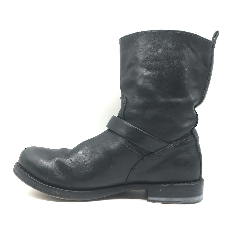 Rag &amp; Bone Moto Boots Black Leather Size 8 Flat Ankle Boots