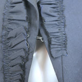 Jil Sander Ruffle-Trimmed Vest Navy Cotton-Wool Size 36