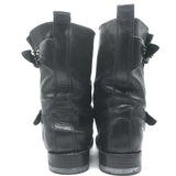 Rag & Bone Moto Boots Black Leather Size 8 Flat Ankle Boots