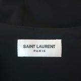 Saint Laurent Studded Leather Detail Sweatshirt Black Cotton Size Large