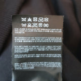 Saint Laurent Studded Leather Detail Sweatshirt Black Cotton Size Large