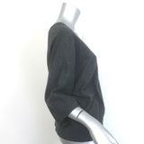 Brunello Cucinelli Cashmere Front-Pocket V-Neck Sweater Charcoal Size Small