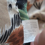 Missoni Double Breasted Jacket Blue/Cream Zig Zag Knit Size Medium