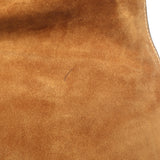 Vintage Christian Dior Baudrier Large Crossbody Saddle Bag Brown Leather
