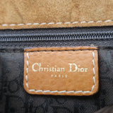 Vintage Christian Dior Baudrier Large Crossbody Saddle Bag Brown Leather