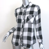 Rails Hunter Plaid Button Down Shirt White/Black Size Extra Small