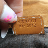 Vintage Christian Dior Baudrier Large Crossbody Saddle Bag Brown Leather