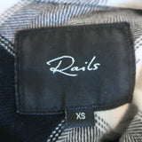 Rails Hunter Plaid Button Down Shirt White/Black Size Extra Small