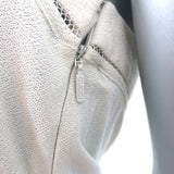 Gucci Tom Ford Horsebit Halter Top Cream Crepe Size Small