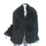 Dries Van Noten Faux Fur Coat Black Size Large